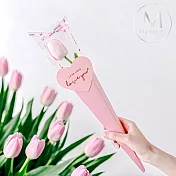 【Floral M】韓系奶油風鬱金香香水花- 蜜桃粉