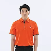【遊遍天下】男款吸濕排汗抗UV機能POLO衫 (GS1039) 5XL 桔咖啡