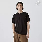 ADISI 男UPF50+防曬抑菌圓領短袖排汗衣 AL2511032 黑色 (M-3XL) M 黑色