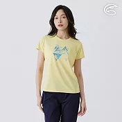 ADISI 女UPF50+防曬抑菌圓領短袖排汗衣 AL2511033 青檸黃 (S-2XL) S 青檸黃