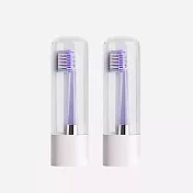 【JIMOK】J6 PRO電動牙刷刷頭兩入組(清潔型刷毛) -太空銀