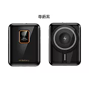 Mr.Battery 電池先生 臺灣製造 10000mA 自帶雙充電線可拆，支援 MagSafe 磁吸三用行動電源 尊爵黑