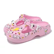 Crocs 洞洞鞋 Peanuts Mary Jane Clog 男女鞋 史奴比 瑪莉珍 克駱格 粉紅 卡駱馳 21113090H 22cm MULTI