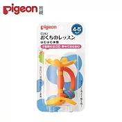 日本《Pigeon 貝親》嘴唇訓練型玩具(橘色小花)