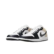 Nike Air Jordan 1 Low Summit White 奶油黑白 低筒 百搭 休閒鞋 運動鞋 男鞋 553558-153  28cm 黑白