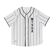 Wtaps League / Ss / Cotton 海軍藍/白 短袖球衣 251ATDT-CSM26 3 白