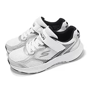 Skechers 慢跑鞋 Go Run Consistent 2.0-Level Pace 大童鞋 白 銀 運動鞋 405039LSLW