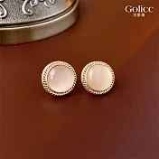 【Gulicc】耳環 中古世紀風格 復古簡約耳環 (金色)