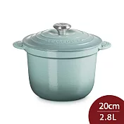 Le Creuset 萬用窈窕鑄鐵鍋 20cm 2.8L 湯鍋 燉鍋 (電磁爐 IH爐可用) 海洋之花