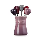 Le Creuset 餐叉組 5入 葡萄紫/樹莓/錦葵紫/甜菜紫/迷霧灰 水果叉 點心叉