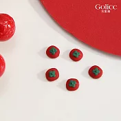 【Gulicc】耳環 新年 福氣耳釘 旺財耳環 (柿子)