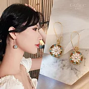 【Gulicc】耳環 復古巴洛克 彩繪耳墜