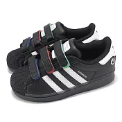 adidas 童鞋 Superstar LED Lights CF C 中童 黑 白 燈鞋 發光 愛迪達 JI0505