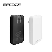 iBRIDGE GaN 65W 超薄型急速電源供應器(USB-A+Type-C版) 白