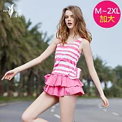PanTyng潘婷 少女泳裝 連身萊克俏麗粉彩(M-XL)82231 粉色-M號