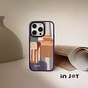 INJOY mall for iPhone 17/16/15/14/13/12/SE3 系列 落日之都 磨砂手感 防摔手機殼 A款/B款 A款/ iPhone 14 Pro