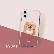 INJOYmall for iPhone 16/15/14/13/12/SE3 系列 輕快可愛博美犬 透明防摔手機殼 保護殼 iPhone 12(6.1)