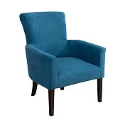 IDEA-樸實簡約短絨布單人座沙發/兩色可選(運費另計) 藍色