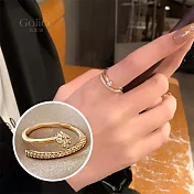 【Gulicc】戒指  韓版微鑲鋯石戒子 (可調式戒圍)