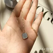 【Gulicc】項鍊 簡約方形吊墜項鍊