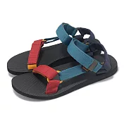 Teva 涼鞋 M Original Universal 男鞋 彩虹珊瑚藍 再生織帶涼鞋 速乾 支撐 涼拖鞋 1004006BCMLT