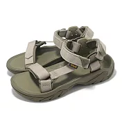 Teva 戶外涼鞋 M Terra FI 5 Universal 男鞋 灰褐色 魔鬼氈 織帶 可調整 休閒鞋 1102456SYT 27cm GREEN/GREY