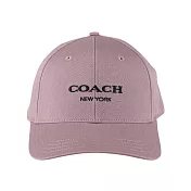 COACH 刺繡標誌棉質棒球帽 XS-S (粉紫色)