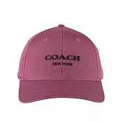 COACH 刺繡標誌棉質棒球帽 XS-S (粉色)