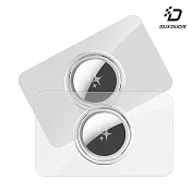 DUX DUCIS Apple 蘋果 AirTag 物品追蹤器 PC 卡片式保護套(二入) -透明+透黑
