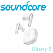 Soundcore Liberty5 降噪真無線藍芽耳機 杜比音效超強續航  公司貨保固2年 5色 冰瓷白