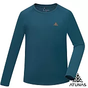 【ATUNAS 歐都納】中性款排汗透氣防曬長袖T恤/大尺碼A8TS2535N*- L 墨藍