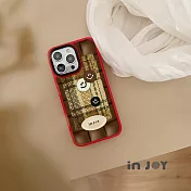 INJOY mall for iPhone 15/14/13/12/SE3 系列 秋紅調色盤 磨砂手感 防摔手機殼 A款 iPhone 12(6.1)