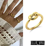 ELLIE VAIL 邁阿密防水珠寶 金色如意結戒指 永結同心 Kai Knotted 6號