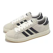 adidas 休閒鞋 Grand Court Base 00s 男鞋 女鞋 米灰 黑 膠底 麂皮 復古 愛迪達 JR5544