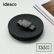 【日本ideaco】砂岩圓形置物托盤-M- 沙黑