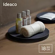【日本ideaco】砂岩圓形置物托盤-L- 沙黑