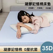 日本記憶凝膠床墊【5.5公分厚度】 (標準單人)