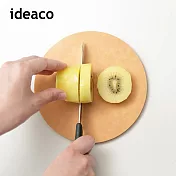 【日本ideaco】usumono 圓形木纖維砧板- 原木色