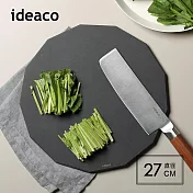 【日本ideaco】13邊形木纖維砧板-M- 黑