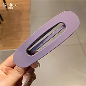 【Gulicc】髮夾 韓風純色鴨嘴夾 (紫色)