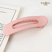 【Gulicc】髮夾 韓風純色鴨嘴夾 (粉色)