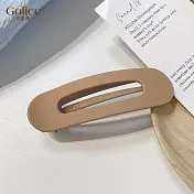 【Gulicc】髮夾 韓風純色鴨嘴夾 (奶茶色)