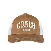 COACH 1941 標誌棉質棒球帽 M-L (奶茶色)