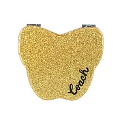 COACH Logo 標誌亮片蝴蝶造型鏡子 (金黃色)