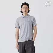 ADISI 男膠原蛋白消臭淨味POLO衫 AL2511029 雙色鴿灰 (M-2XL) M 雙色鴿灰