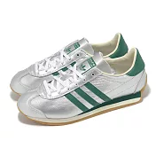adidas 休閒鞋 Country OG W 女鞋 銀 綠 復古 膠底 三葉草 愛迪達 IE8412