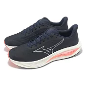 Mizuno 慢跑鞋 NEO Cosmo 男鞋 深藍 白 緩衝 路跑 運動鞋 美津濃 J1GC2510-01