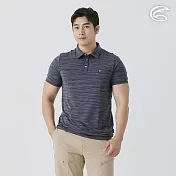 ADISI 男膠原蛋白消臭淨味POLO衫 AL2511029 雙色深灰 (M-2XL) M 雙色深灰