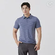 ADISI 男膠原蛋白消臭淨味POLO衫 AL2511029 雙色深藍 (M-3XL) M 雙色深藍