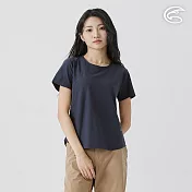 ADISI 女環保紗消臭快乾圓領上衣 AL2511088 日蝕灰 (S-2XL) S 日蝕灰